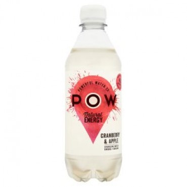 POW Cranberry & Apple Sparkling Water 440ml